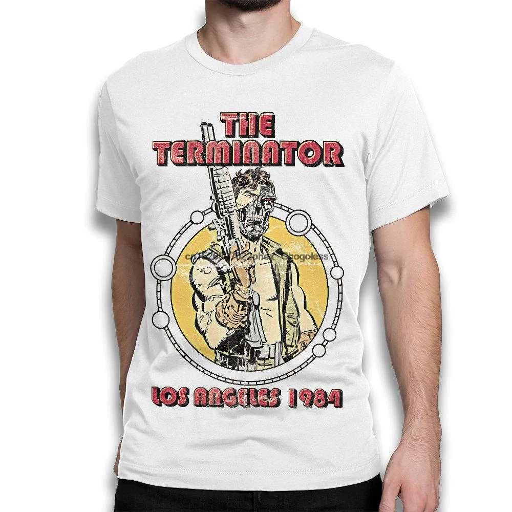 Винтажная Футболка The Terminator 1984 для мужчин и женщин все размеры | Мужская одежда