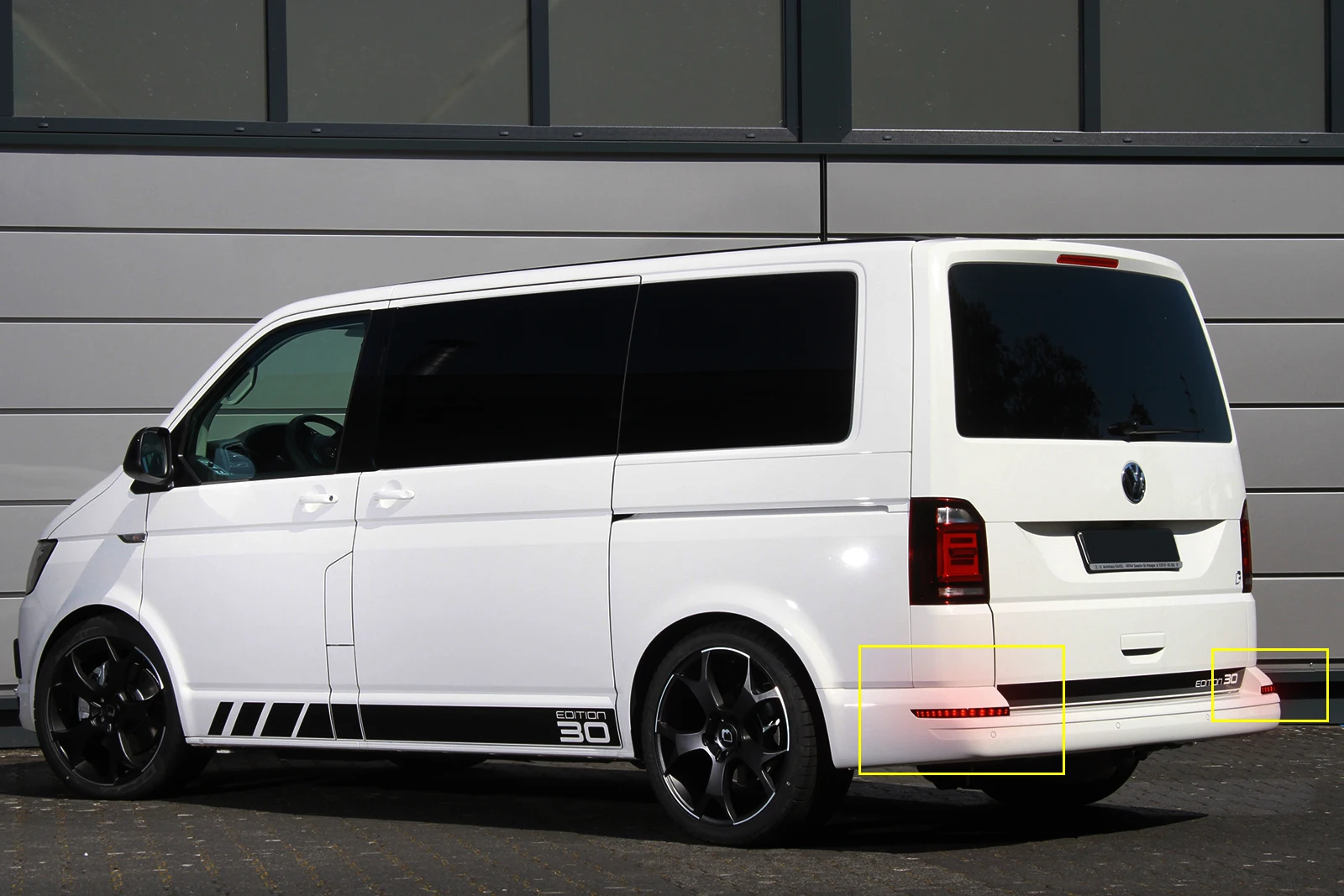 Для VW Transporter T6-up красный светодиодный задний бампер отражатель задний тормозной светильник