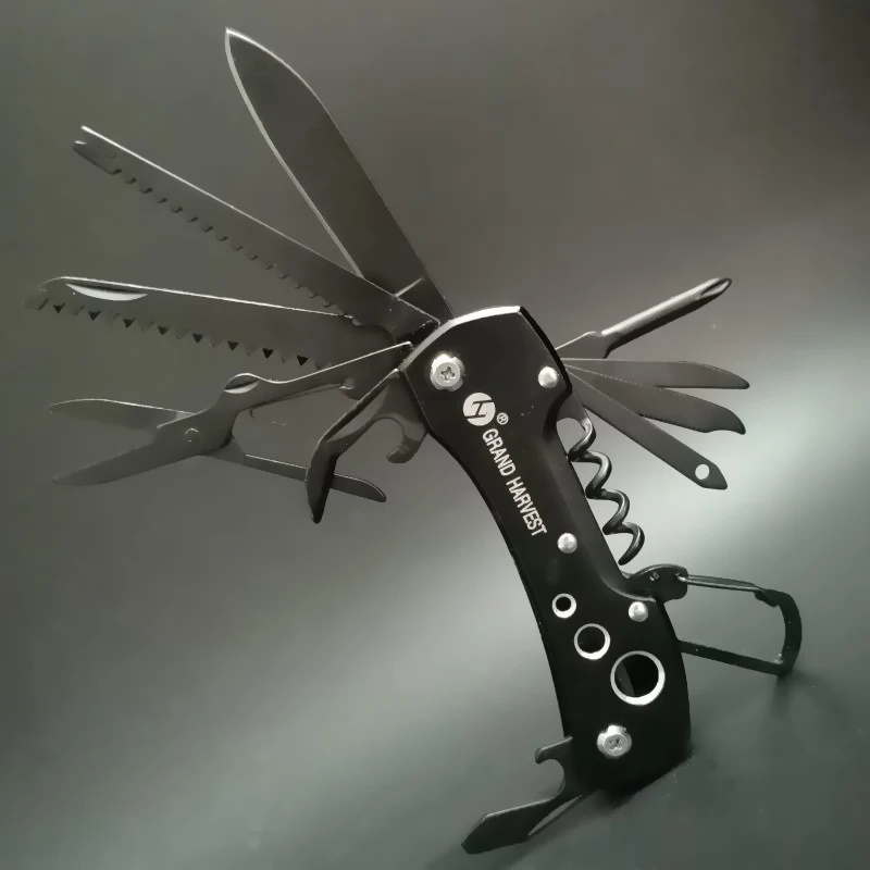 Титановый Черный Многофункциональный швейцарский нож для кемпинга выживания армейский складной нож многофункциональный инструмент