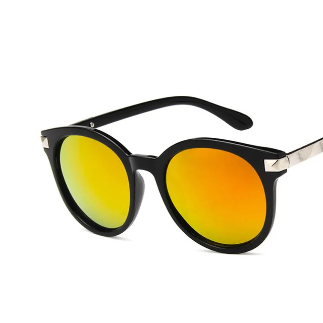 Gafas De Sol Mujer новая корейская мода Мода ретро солнцезащитные очки блоггеров цветной, отражающий верх, солнечные очки