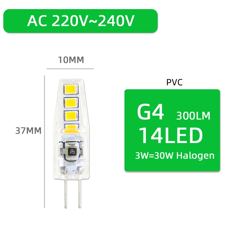 10 шт. G4 COB светодиодный лампы ACDC 12V 6ВТ AC220V 6 Вт 10 Вт светодиодный G4 лампа с украшением в виде кристаллов светодиодный светильник лампа лампада Lampara Bombilla ампулы светодиодный G4 3W 4W - Испускаемый цвет: 220V 3W COB
