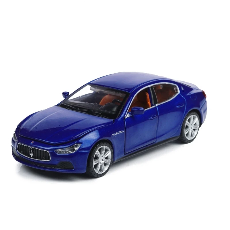 Автомобильные аксессуары модель из сплава Maserati со звуком и светильник и задней устойчивостью дверь может быть открытая модель автомобиля без аксессуаров