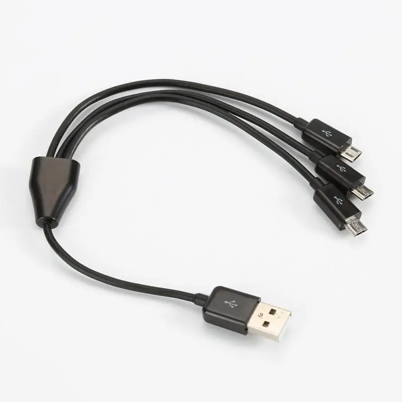 1 шт микро USB 3 хаб зарядное устройство зарядный кабель синхронизации данных для samsung Galaxy S5 S6 универсальный кабель для зарядки для телефона android