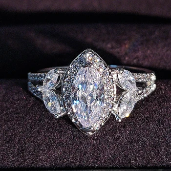 

2020 new arrival fashion 925 sterling silver oval engagement ring for women anniversary gift jewelry r5323