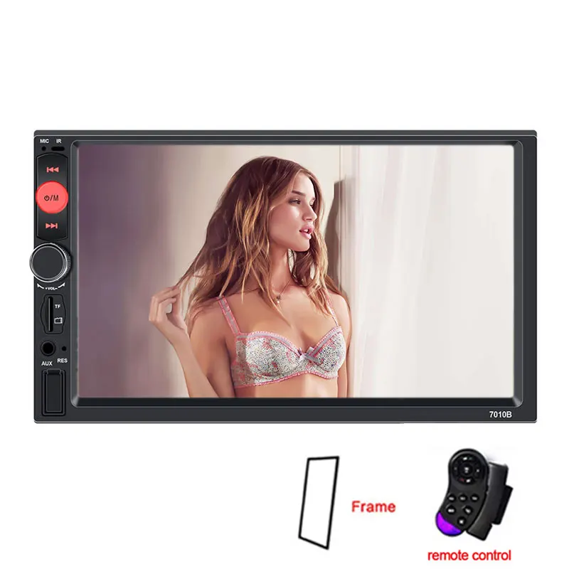 frame control Автомобильный семейный 2 Din Автомобильный Радио " HD MP3-плеер сенсорный экран дисплей Bluetooth мультимедийный плеер USB Авторадио автомобильный резервный монитор - Цвет: frame control