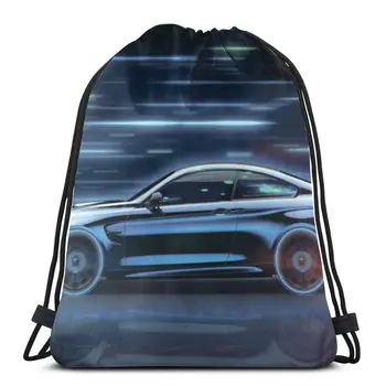 

Fashion Unisex Men Women Bag High Speed Sports Car Outdoor Fitness Drawstring Beam Mouth Backpack Travel Backpack for Teenage