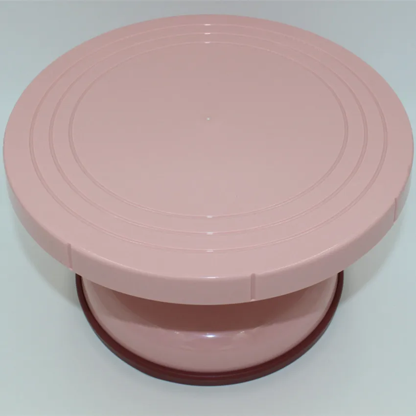 Baking Tool DIY Cake High Turntable Pink Plastic Decoration Cake Turntable Platform Cake Mould Decoration