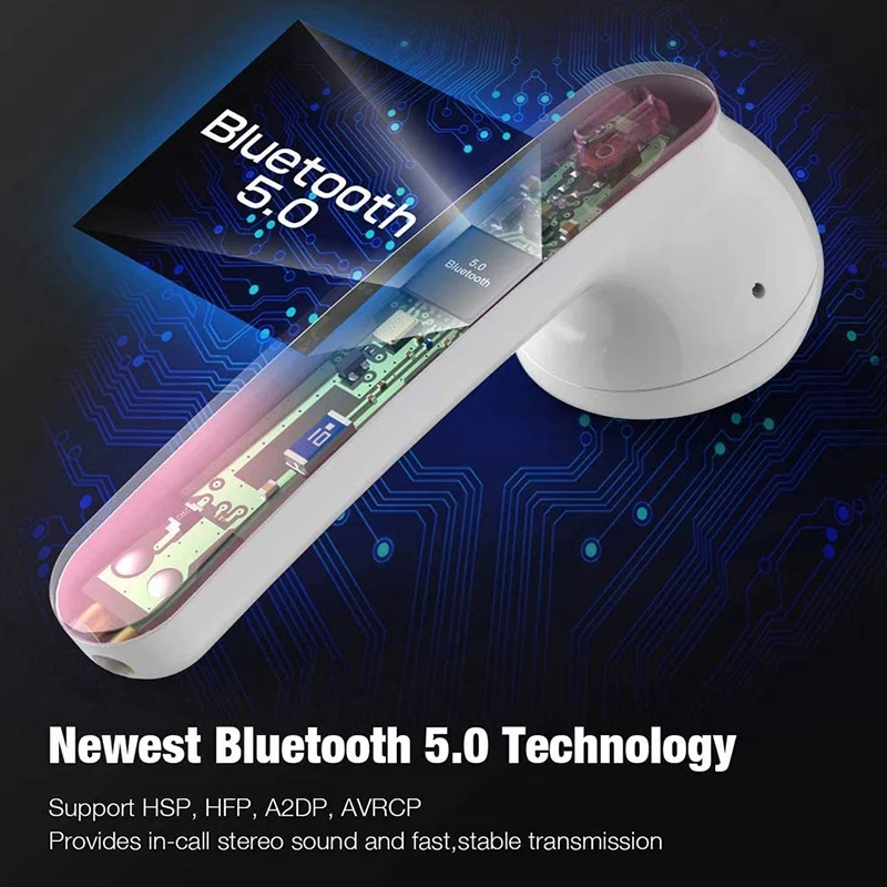 Bluetooth 5 0 Wireless Headsets Bluetooth Headphones 3D Stereo Ups Auto Pairing for Earphone Samsung Apple Android