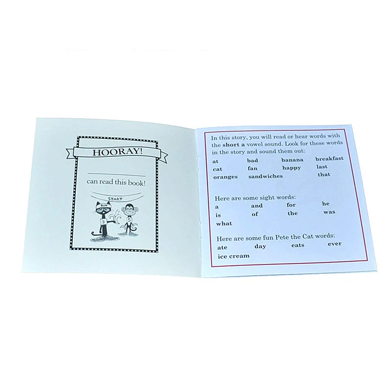 Я могу читать книги с детскими сказками Pete The Cat Kids Детская просвещенная книга для