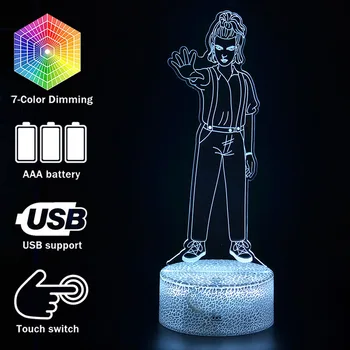 

Stranger Things Eleven Action Figure 3D illusion Lamp Kids Sleeping Figurine Night Light Stranger Things Gift For Children
