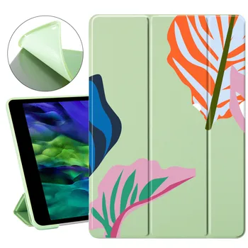 

Cute Case For ipad 7th generation case Fashion Leaves For 11in iPad Pro 2020 Case ipad mini 1 2 3 4 5 Funda For ipad Air 2 Cover