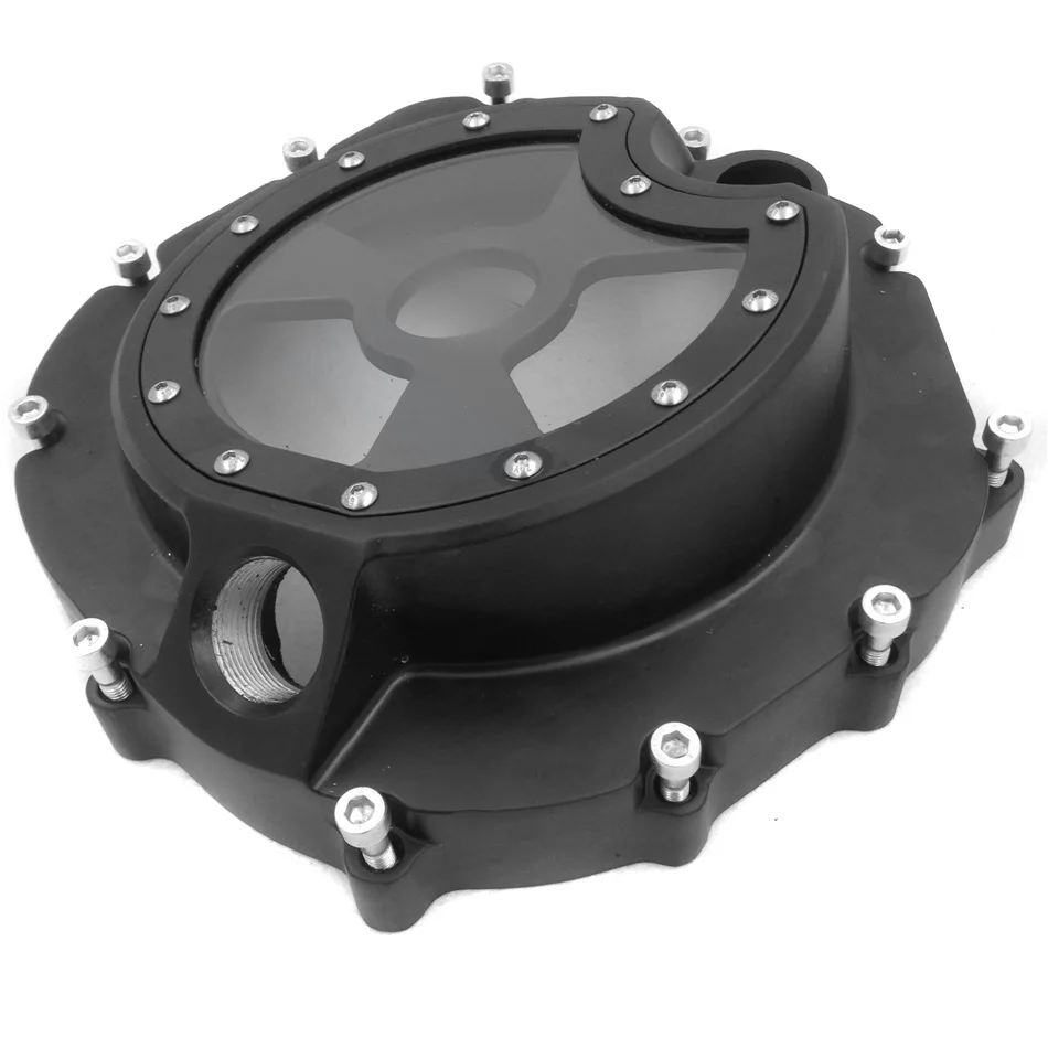 Aftermarket мотоцикл части для Kawasaki ZX14R ZZR1400 2006-2013 черный правый двигатель сцепления крышка просвечивается