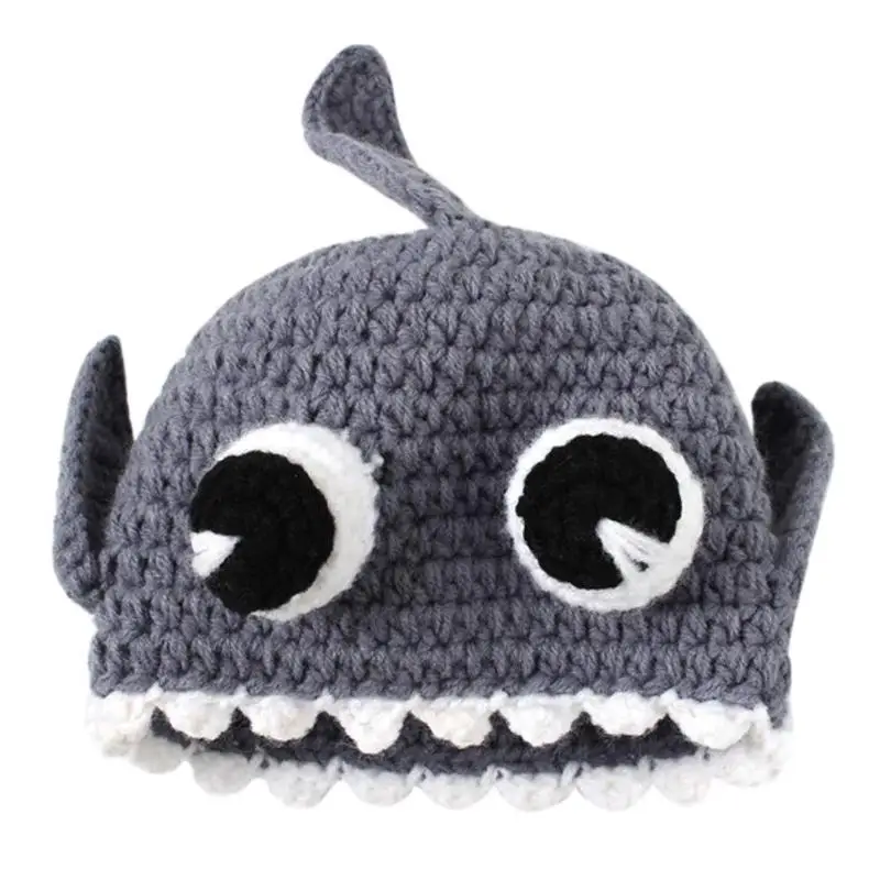 

2018 New Kids Baby Hat Caps Monster Photo Props Beanie Faux Rabbit Crochet Toddler Cap Hats For Children Infant for 1-12 Months