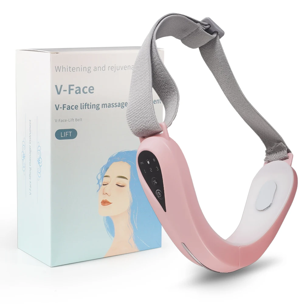 Electric V Face Shape Lifting Slimming Double Chin Reducer V Line Facial Lift Up Face Slimming Machine EMS Neck Lift Massager 12