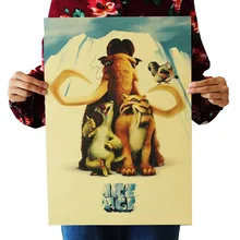 [B269] ледяной возраст-Ностальгический ретро плакат из крафт-бумаги экран для помещений кафе декоративная живопись