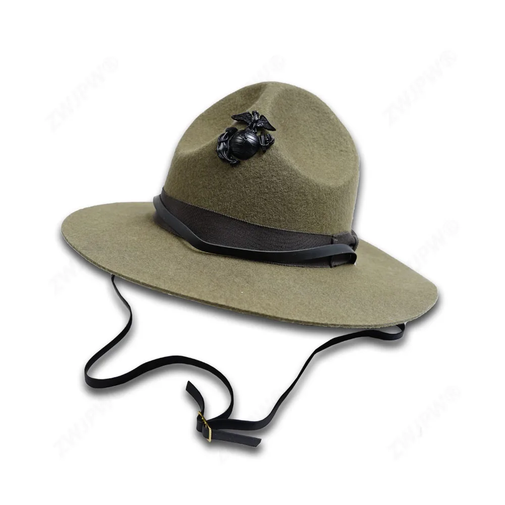 Sub'd Screw Back Hat Badge USMC D.I Hat Badge 