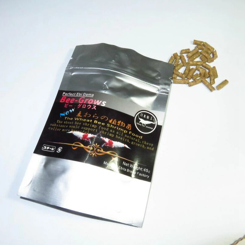 45 г аквариумная Хрустальная креветка еда с Пчелой красная вишня шток пшеницы