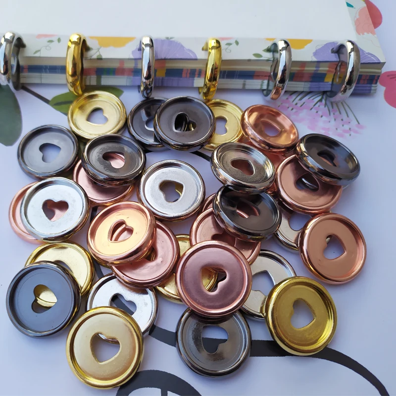 Bloc de notas de 23MM para planificador, disco de encuadernación, hebilla de anillo, botón de agujero, disco plegable suelto de plástico, suministros escolares y de oficina