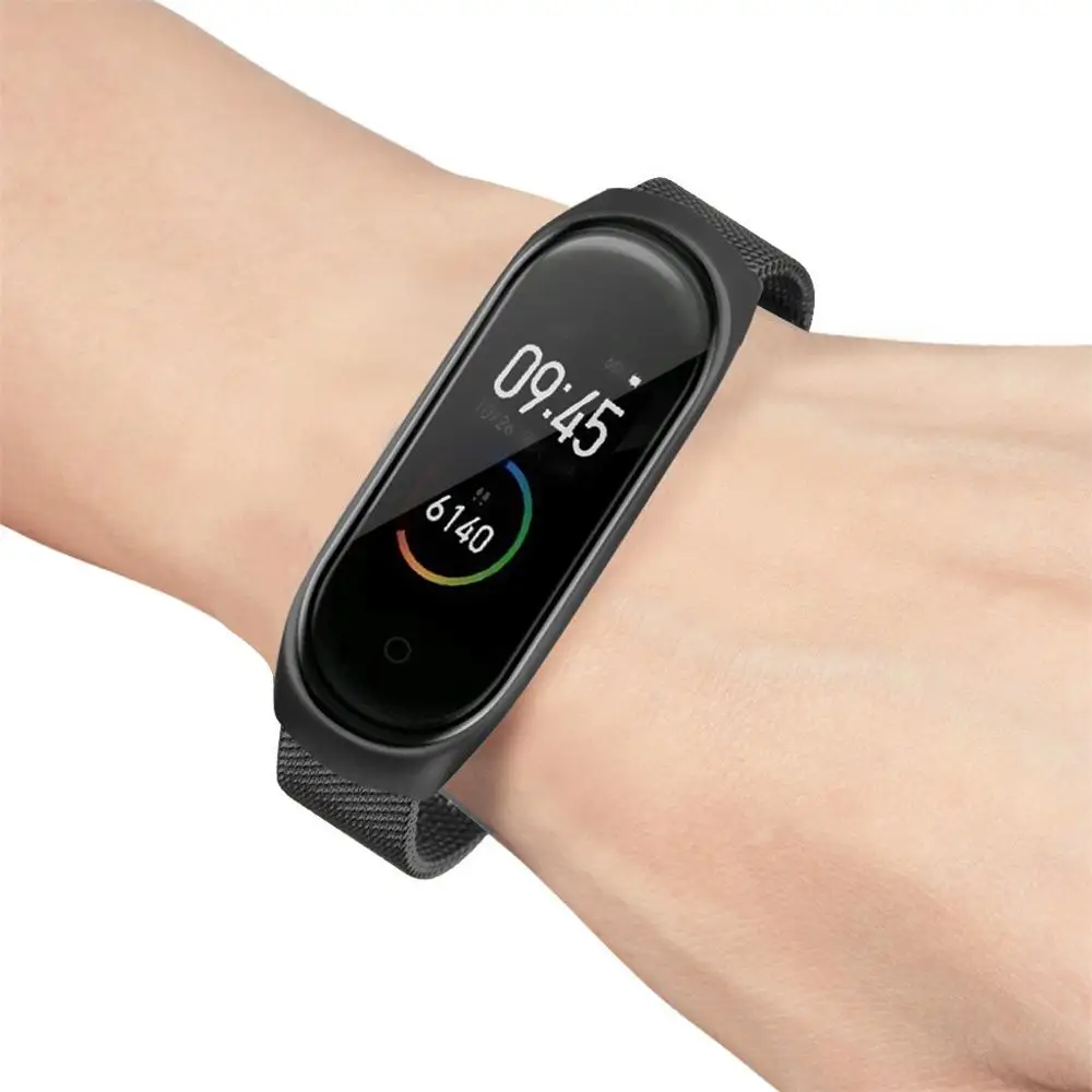 Для Mi Band 4 из нержавеющей стали Миланский роскошный Ультратонкий браслет