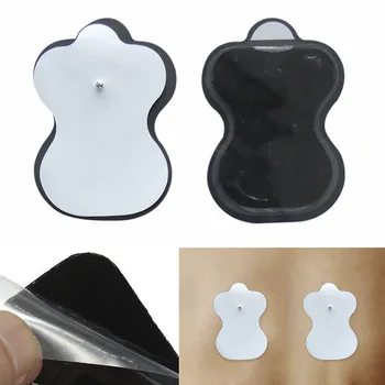 

2 Pcs Reusable Silicone Gel Electrode Pads Nerve Muscle Pads Stimulator Tens Electrodes Digital Therapy Self Adhesive Pads