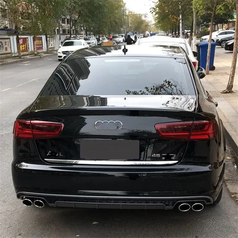 Automobile Exterior Decorative Mouldings Front Tuning Car Lip Rear Diffuser Bumpers 09 10 11 12 13 14 15 16 17 FOR Audi A4L