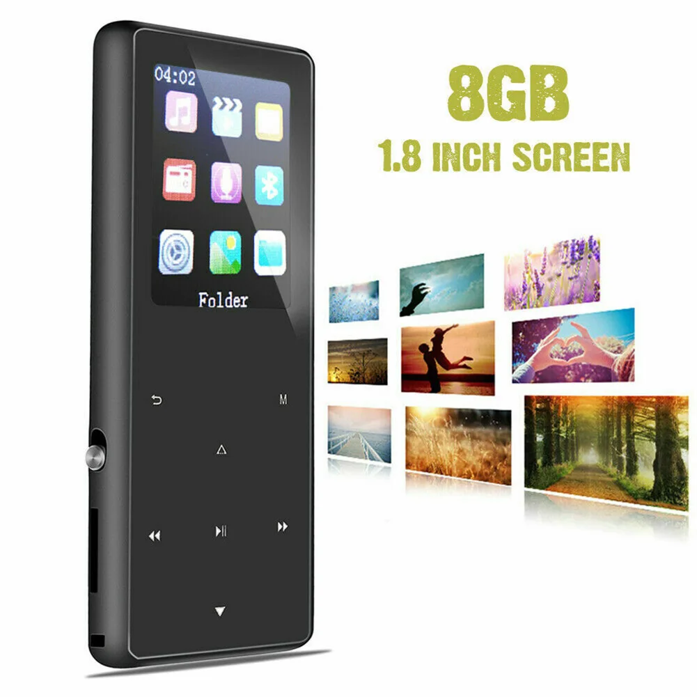 1.8in Bluetooth MP3 OLED экран умный металлический ультратонкий HIFI портативный музыкальный плеер AS99