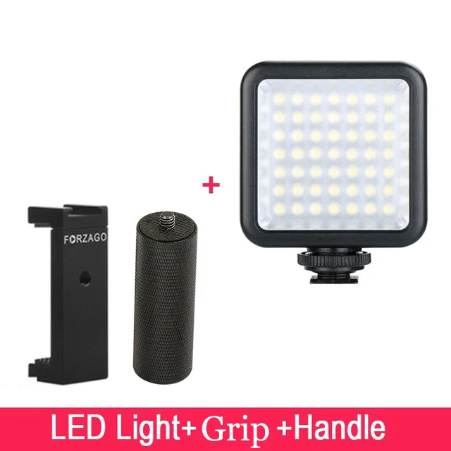 49led w grip hand Ulanzi 49 светодиодный светильник для видеосъемки/96 Светодиодный светильник для камеры Canon Nikon iPhone X мини-светильник для гладкой Q2 OSMO Карманный карданный - Цвет: 49led w grip hand