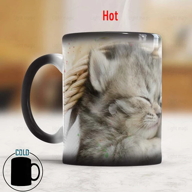 Tazza cambiacolore Gatti 'Magic Cats