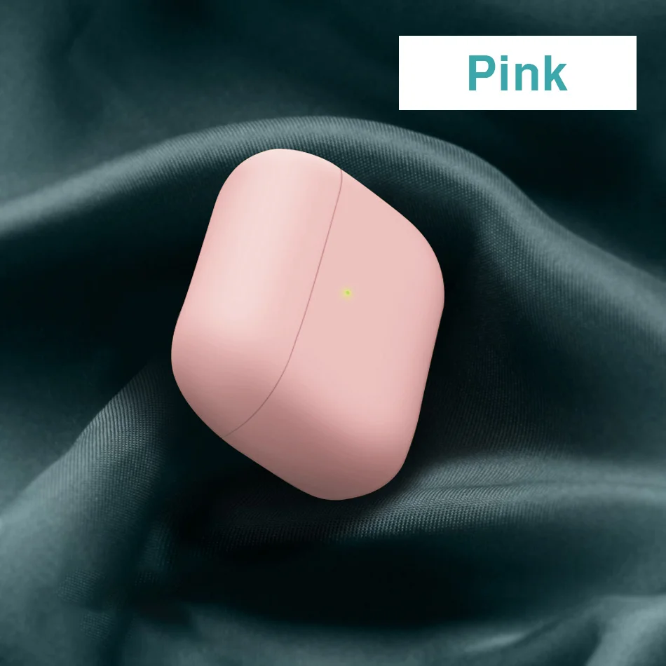 Роскошный мягкий силиконовый чехол для наушников для Apple Airpods Pro TPU чехол Bluetooth беспроводной Чехол для Airpods Pro Чехол - Цвет: Pink