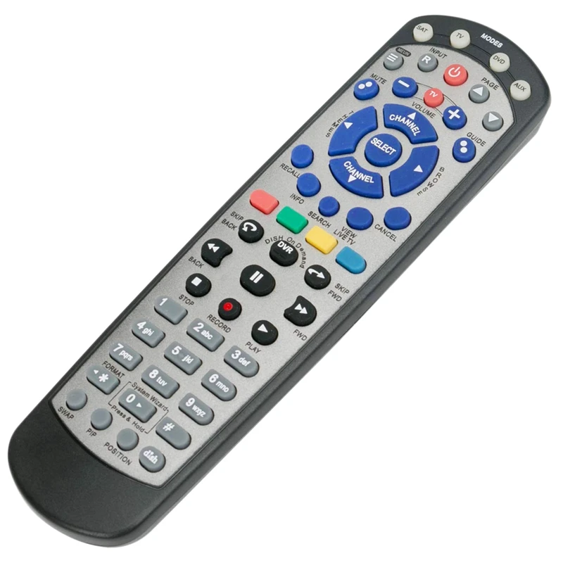 Dish1 Универсальный стандартный пульт дистанционного управления, совместимый с Dish 20,1 сетевым спутниковым приемником с Tv Sat DVD AUX режимом