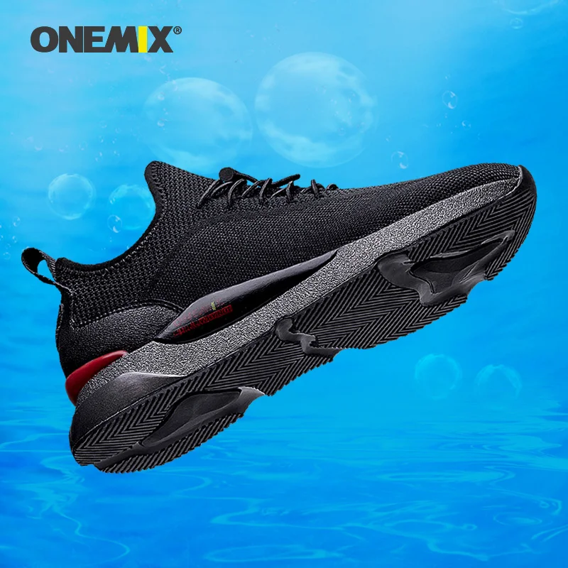ONEMIX мужские кроссовки легкие из мягкой дышащей сетки дезодорант стельки обуви уличная спортивная ходьба для бега спортивная обувь