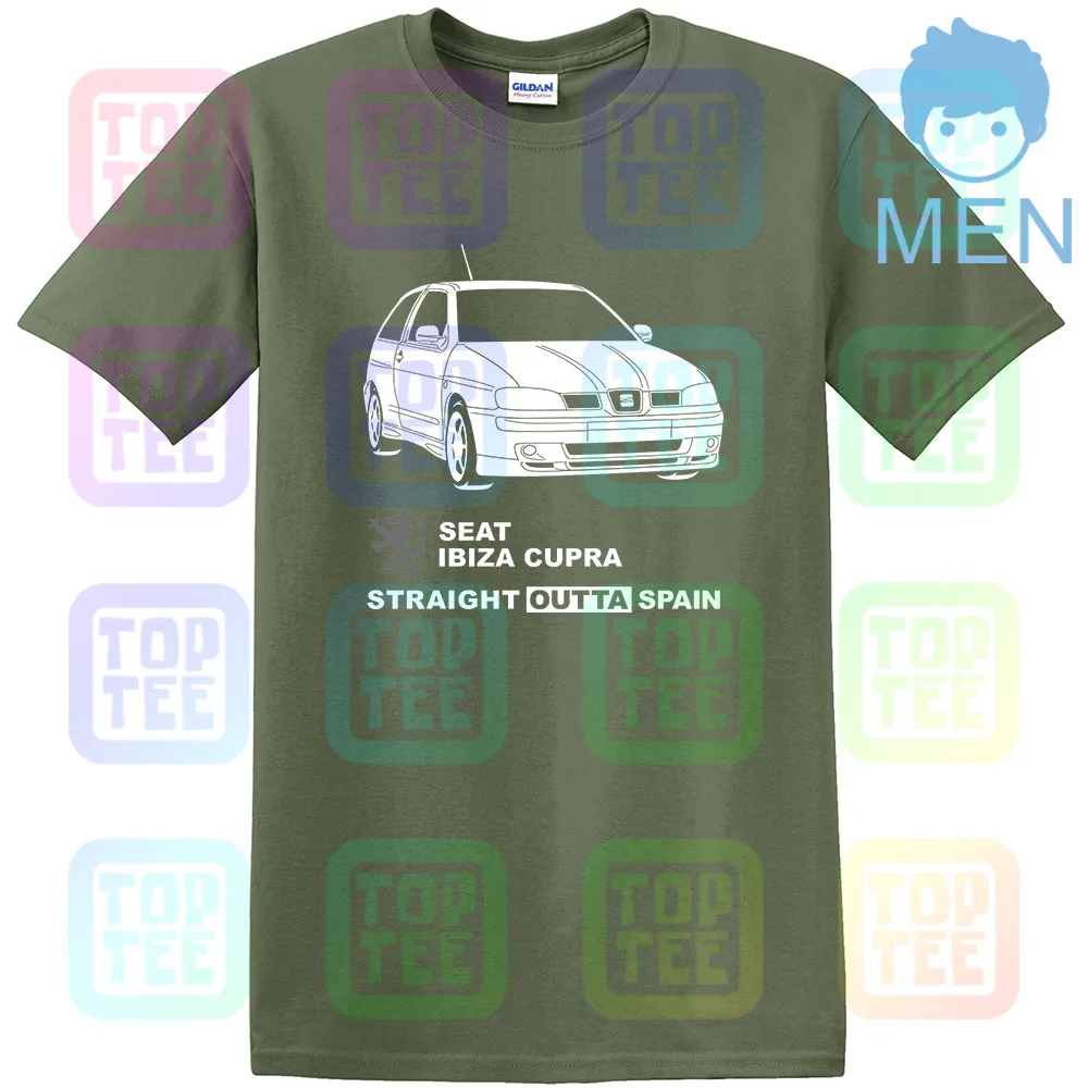 GT-shirt Seat Ibiza Cupra MK2(6K2) '99-'02 футболка - Цвет: Армейский зеленый