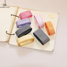 10 ярд цвет плед ленты украшения ленты ручной Роза DIY Материал Пользовательские ленты торт