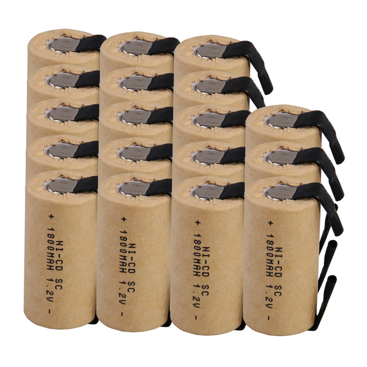 18 шт SC батареи 1800mah 1,2 v subc nicd батареи случайный цвет
