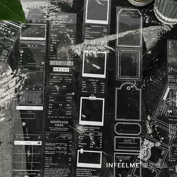 

Vintage Washi Tape Pet Transparent Time Series Tape Scrapbooking Album Diy Handmade Decoration Sticker Maskingtape Paper