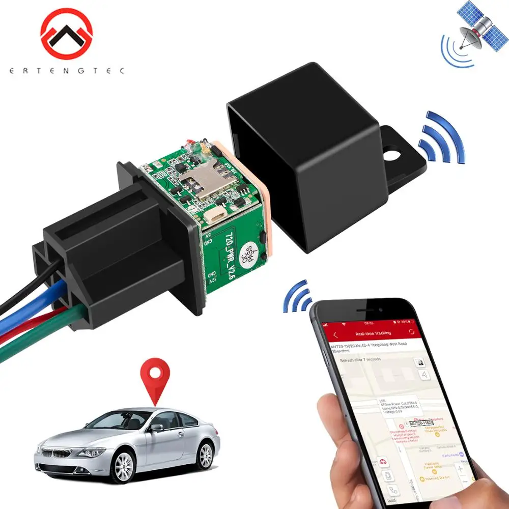 Latest MV720 Relay GPS Tracker Car GPS GSM Locator Tracking Remote Control Anti-theft Monitoring Cut Oil Power Mini Car Tracker