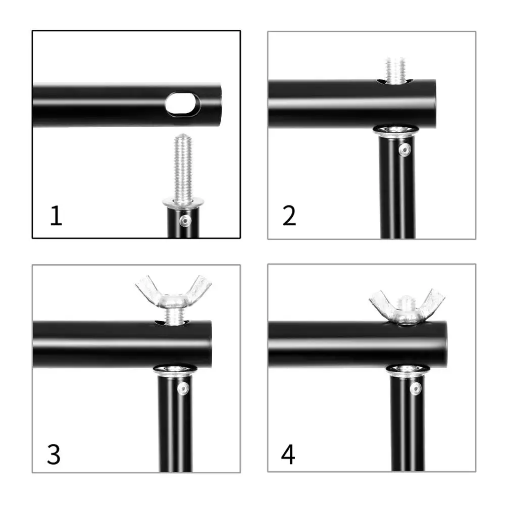 Kit de soporte de fondo portátil para estudio fotográfico, sistema de  soporte de fondo de 2x2m, color blanco, negro, verde, pantalla de croma key  para fotografía - AliExpress