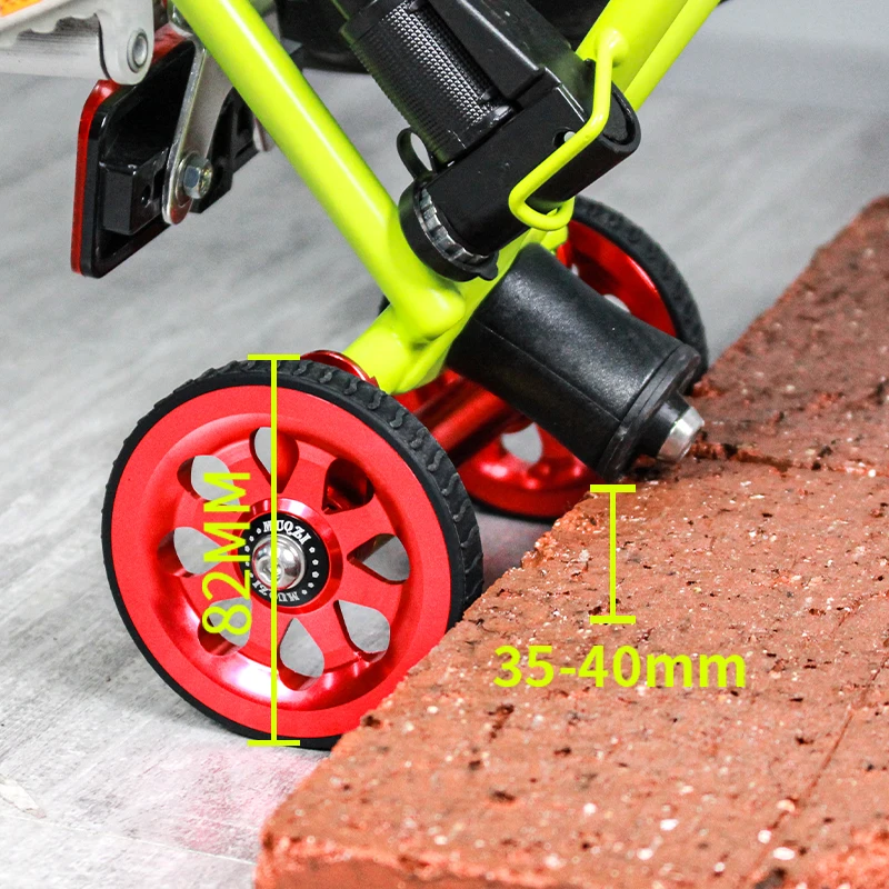 Ceramic Bearing Easy Wheel & Extension Bar For Brompton Folding Bike Heightening Design Telescopic Rod Extension Block bicycle auxiliary wheels