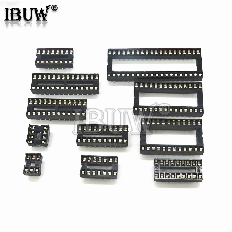 10PCS IC Prese DIP6 DIP8 DIP14 DIP16 DIP18 DIP20 DIP28 DIP40 pin Connettore DIP Socket 6 8 14 16 18 20 24 28 40 pin