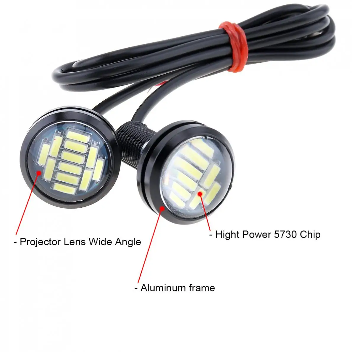 LED ̱  Ʈ,  12V ڵ Ȱ DRL ,      ȣ , 4014, 23mm, 10 /Ʈ
