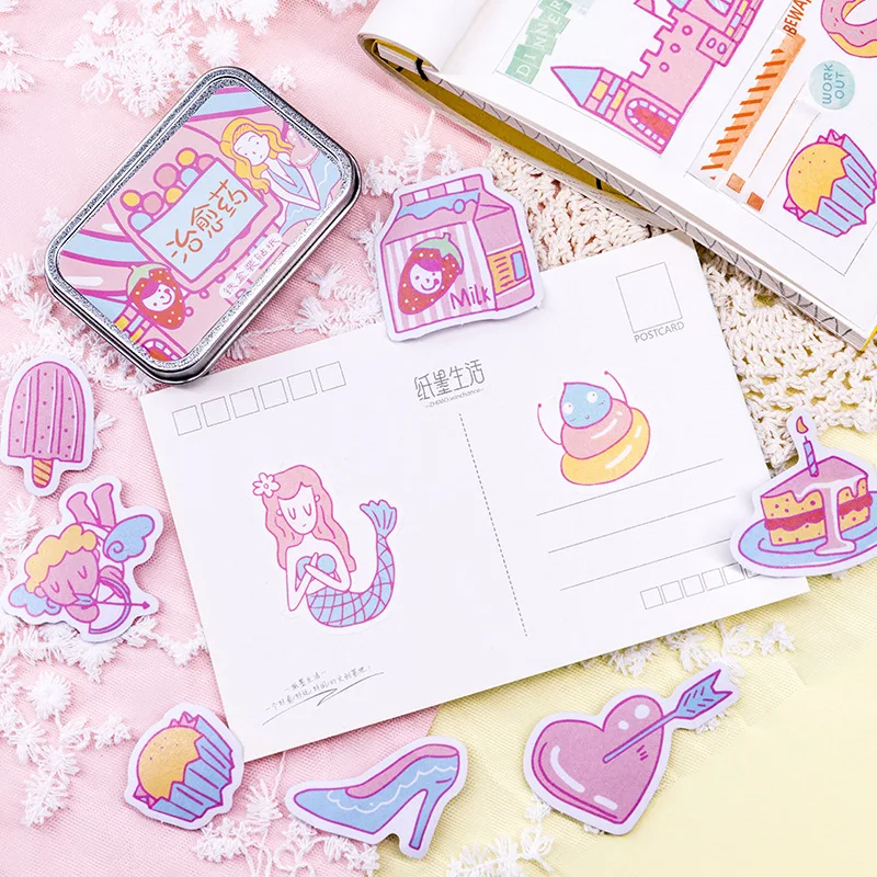20 компл./лот Kawaii канцелярские наклейки коды серии декоративные Мобильный для