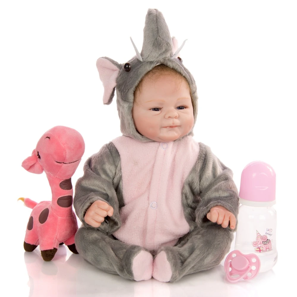 Keiumi 43 Cm Reborn Baby Doll Soft Silicone 17 Inch Bebe Reborn Realista Bonecas Girls Toys Children Playmates Christmas Gifts Dolls Aliexpress