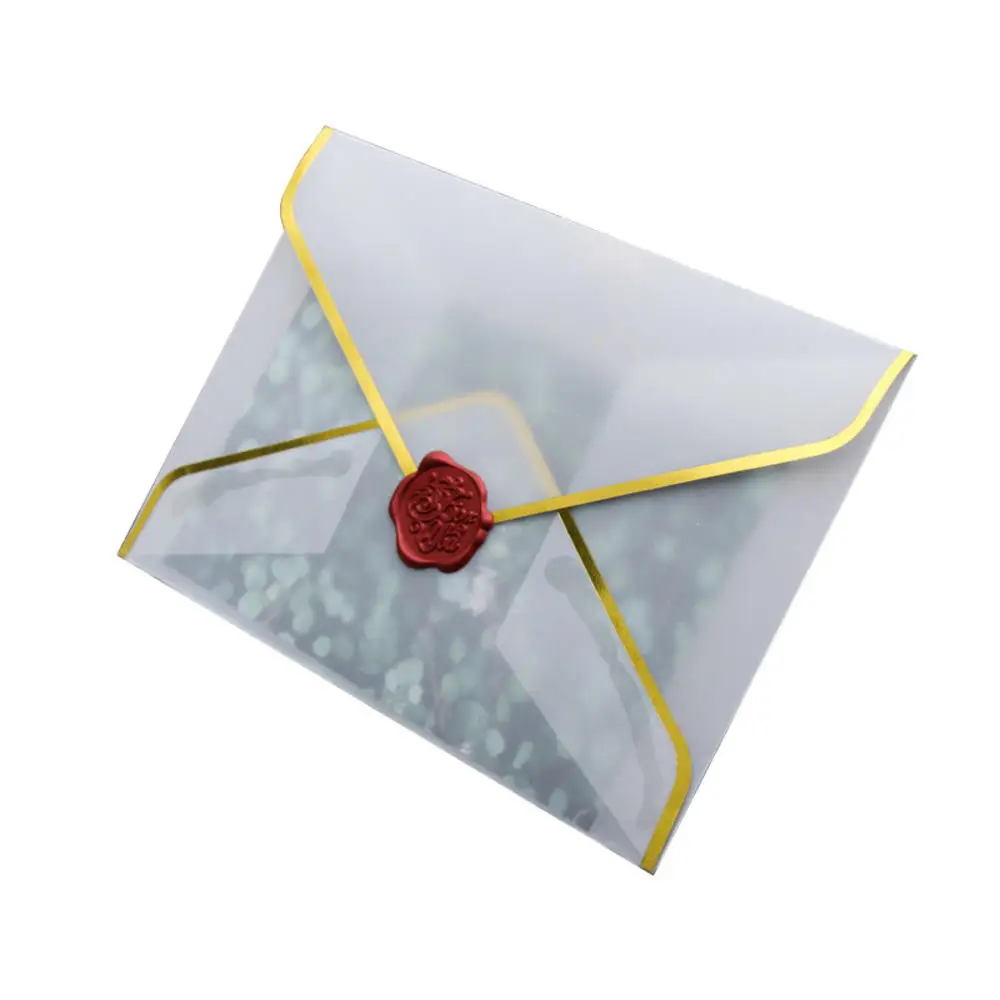 Cellophane прозрачный пакет любовь письмо сульфатная фольга в западном стиле конверт