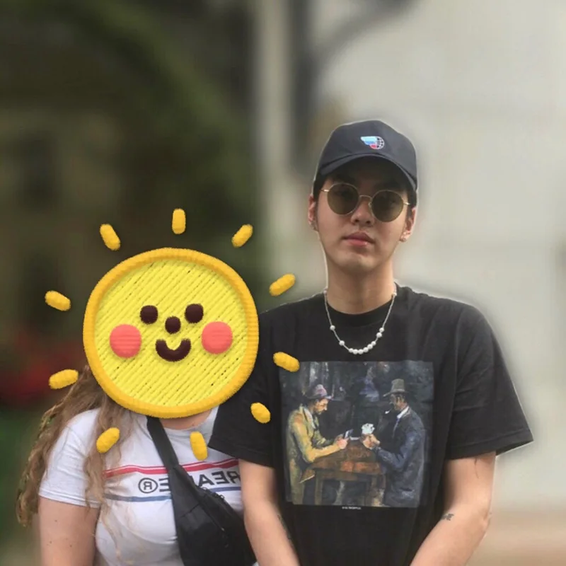 Wu Yifan, Ретро стиль знаменитостей, металлическое жемчужное ожерелье, европейские и американские уличные мужские и женские хип-хоп дискотечные танцы, клав