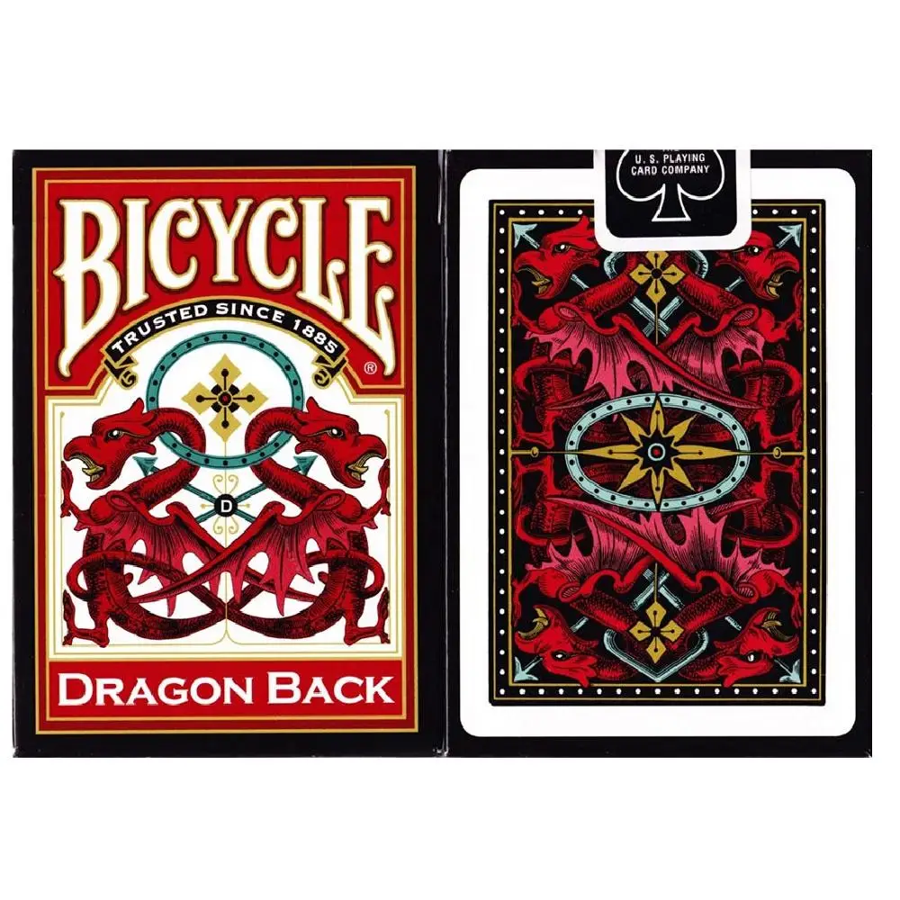 Bicycle Dragon Back Playing Cards Red/Gold Deck USPCC Collectable Poker  Magic Card Games Magic Tricks Props|Playing Cards| - AliExpress