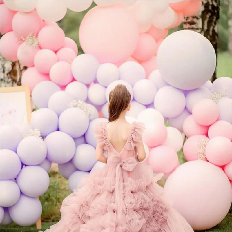 

18inch Large Pastel Round Latex Balloons Big Beautiful Birthday Party Inflatable Helium Macaron Balloons Arch Decoration Gadgets