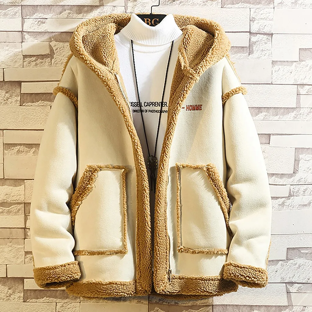 Autumn Spring Patchwork Hoodies Skiing Jackets Outwear Loose Tops Hip Hop Streetwear Long Sleeved Men Coat Overcoat chaqueta