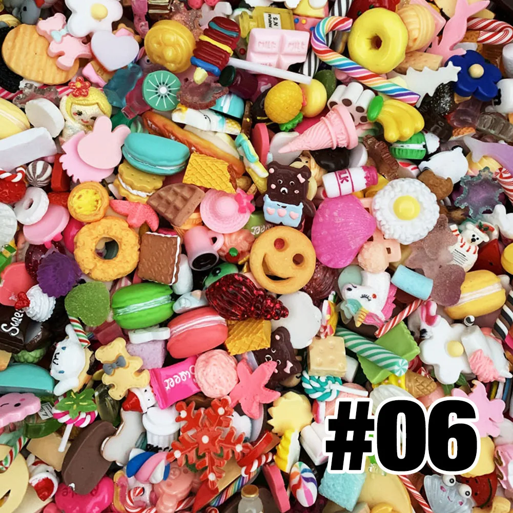 10Pcs 10/20/30 шт полимерная для торта Подвески поставки слаймов мягкий комплект глины DIY аксессуары украшения антистресс дополнение для пластилиновые игрушки - Цвет: 10Pcs