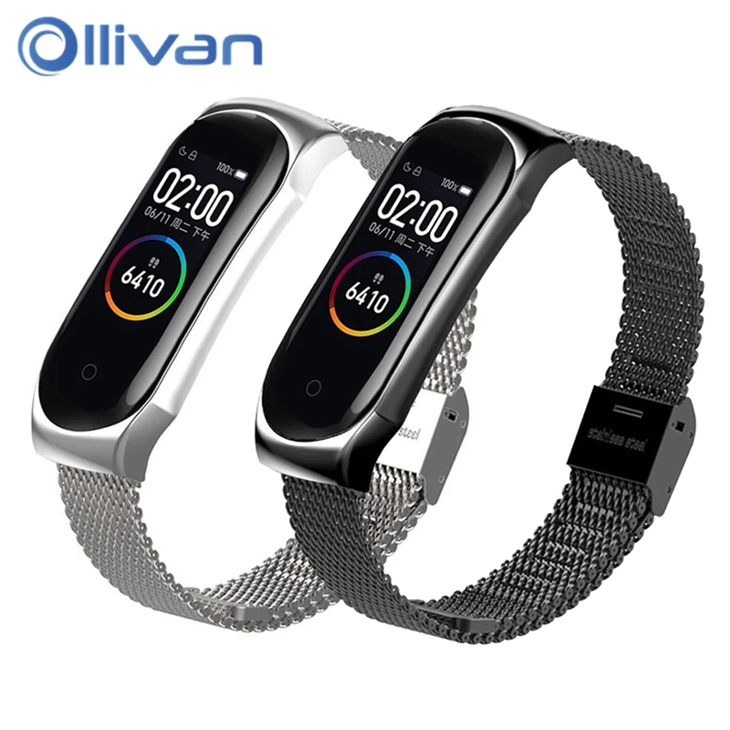 

New Buckle Metal Milanese Band For Xiaomi mi Band 4 Strap Smart Bracelet Sport Strap Correa Miband 4 Wristbands Pulseira Miband3