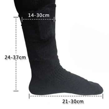 

Heated Socks Electric Heating Long Socks Warmer Feet Thermal Winter Unisex 3V